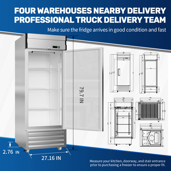 1 Door Stainless Steel 23 cu.ft. 32